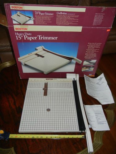 Boston 2615 Paper Trimmer Cutter 15&#034; Square - Great for Scrapbooking Sharp blade