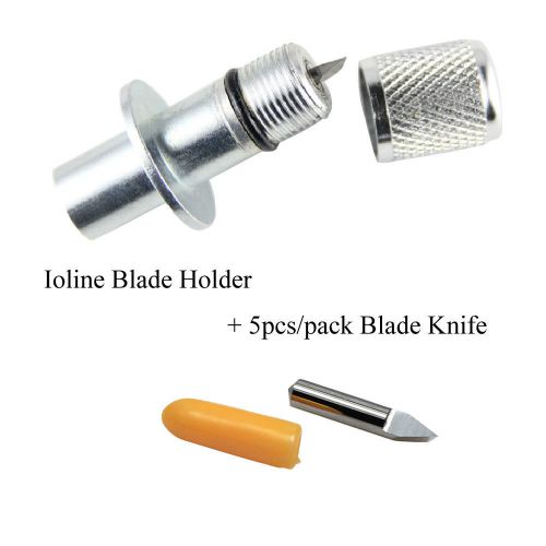 Ioline blade holder 51mm length + 30 degree blades knife 5pcs for vinyl cutter for sale