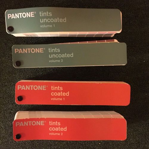 Pantone Color Formula Guides TINTS - 4 Book Set  coated, uncoated - 2005