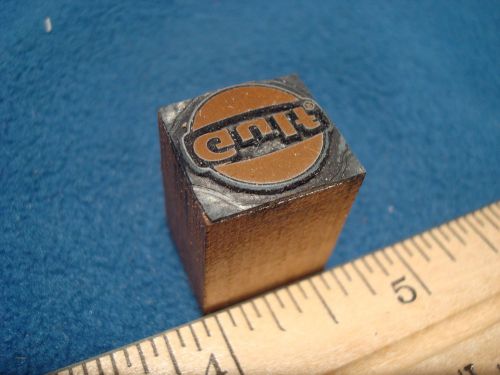 Gulf Oil Logo Printers Block Letterpress