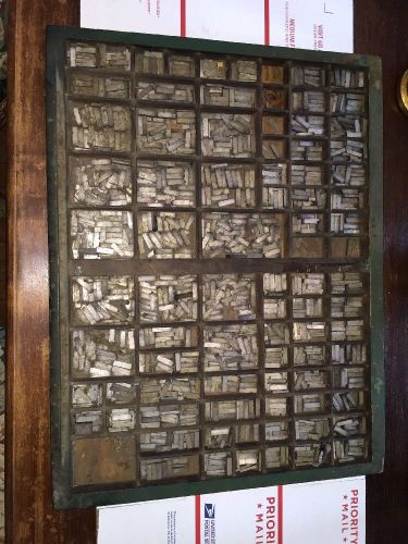 Vintage 14 Point Letterpress Type Tray Contents