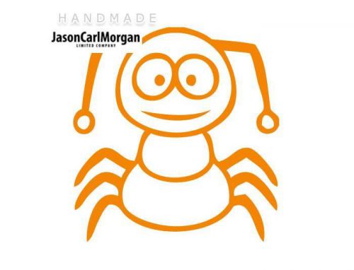 JCM® Iron On Applique Decal, Insects Neon Orange