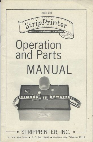 strip printer manual
