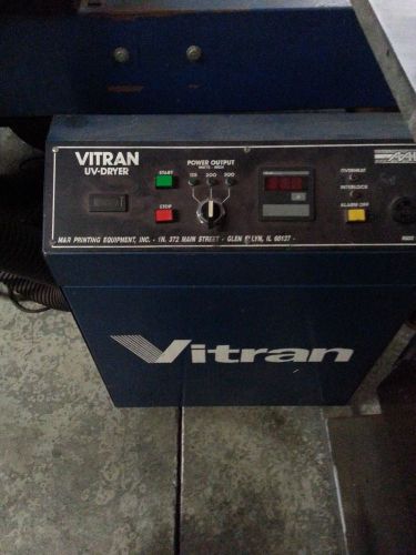 M&amp;R Vitran Model 38-10 UV Dryer