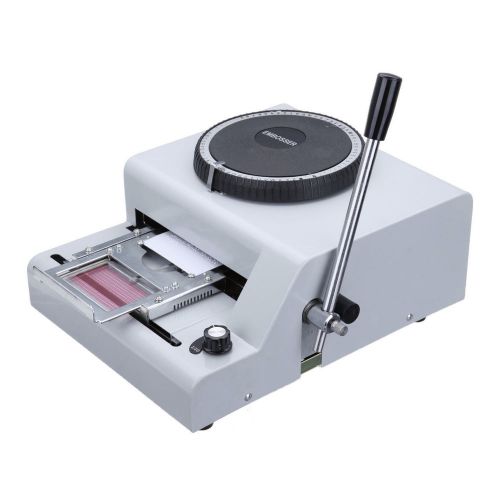 Manual pvc card embosser embossing machine 72 unit code credit id card new for sale