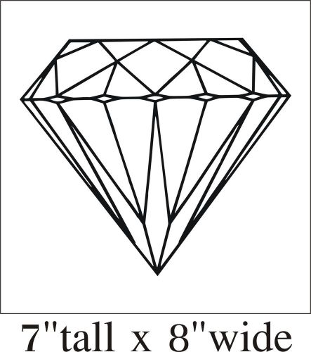 2X Diamond Silhouette Funny Car Truck Bumper Vinyl Sticker Decal Decor Art-1775