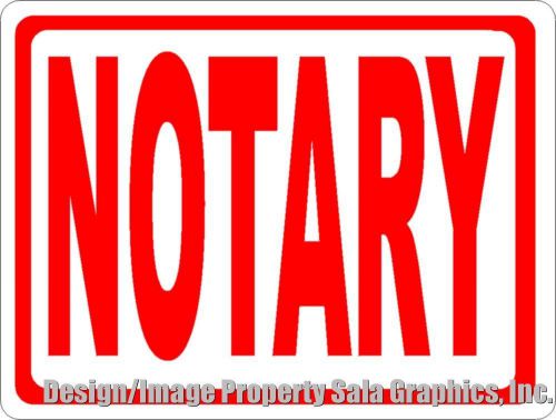 Notary Sign .Post to Inform that You Offer Business Services of Notaries. Public