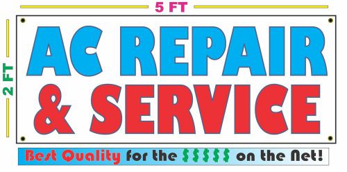 AC REPAIR &amp; SERVICE Banner Sign NEW Larger Size Best Price on the Net!