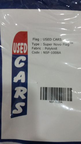 Used Cars Feather Flag red and blue 12&#039; tall