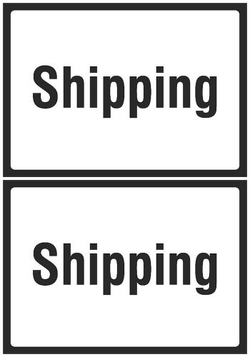 Business Home Sign Quality Signs Two Pack Shipping Ship Wall Hanging Office s160