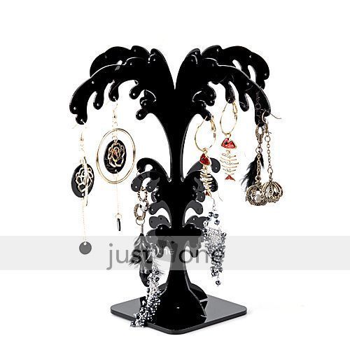 Tree shap earring eardrop retail shop acrylic rack jewelry holder display stand for sale