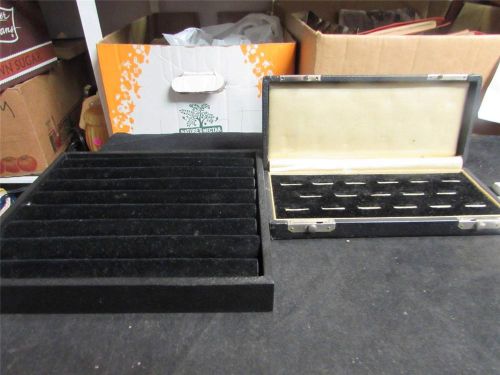 2 ring display traveling boxes and trays for sale