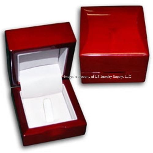 1 Cherry Wood Standard or Championship Ring Jewelry Display Gift Box