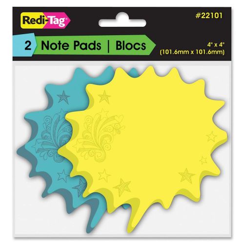 Redi-tag Thought Bubble Sticky Notes - Writable, Repositionable, (rtg22101)