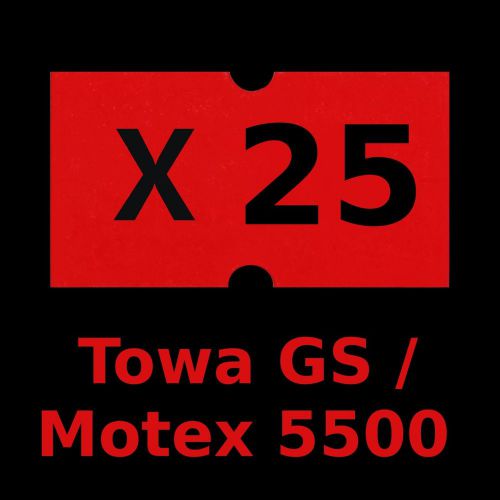 Motex 5500-Towa GS Series Red labels -Halmark-Century Price Guns 200 rolls