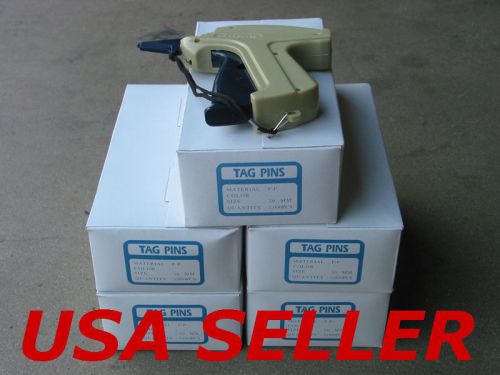 Garment price label tag gun with 50mm ( 2&#034; )  x 25000 barbs &amp; 1 spare  needle for sale