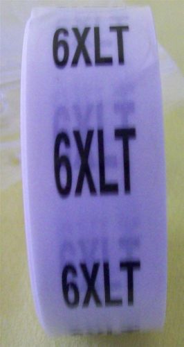 Store display fixture 1000 new adhesive size labels 3/4&#034; diameter size 6xlt for sale