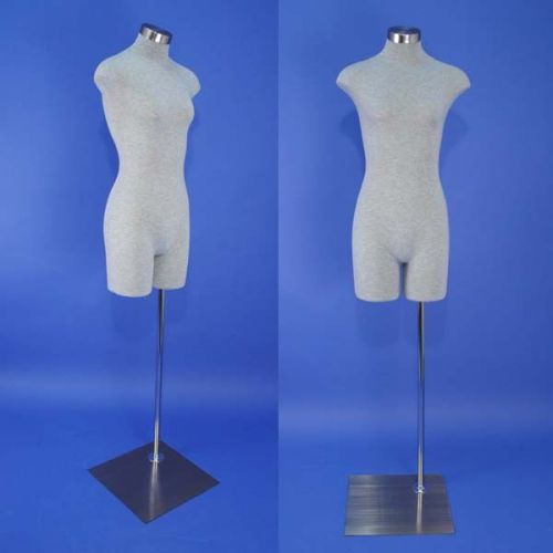 Brand New Gray Female Mannequin Dress Form F01-G 