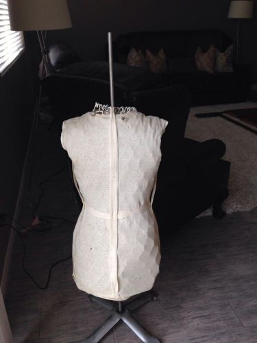 Antique MY DOUBLE WIRE MESH DRESS FORM MANNEQUIN W/STAND