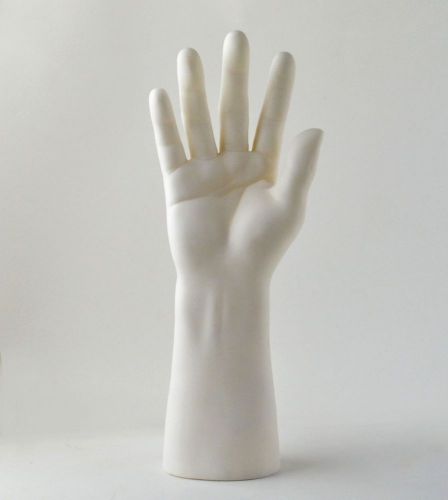 New Fashion MANNEQUIN HAND ARM DISPLAY BASE Male Gloves Jewelry Model White