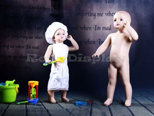 Child Fiberglass Realistic Mannequin Dress Form Display #MZ-ANN4