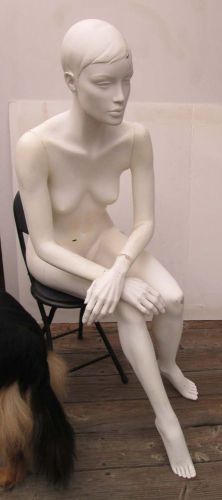 Full Body Female Sitting Mannequin