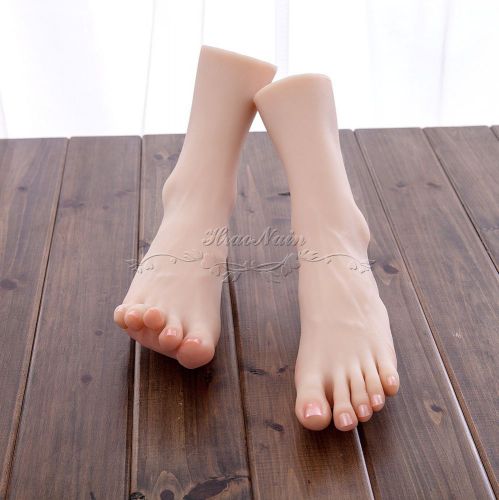 Lifelike Mannequin Foot Dummy arbitrarily-bent//posed/soft for Fetishist/Display