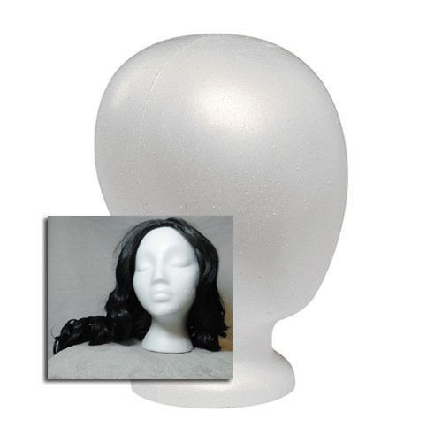 MANNEQUIN/ MANIKIN   STYROFOAM BLANK FOAM HEAD WIG/HAT  HAIR PIECE