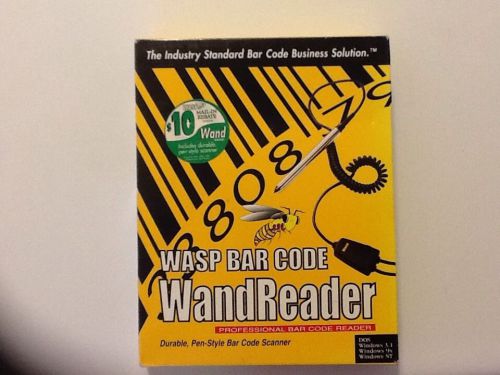 Wasp barcode wand reader for sale