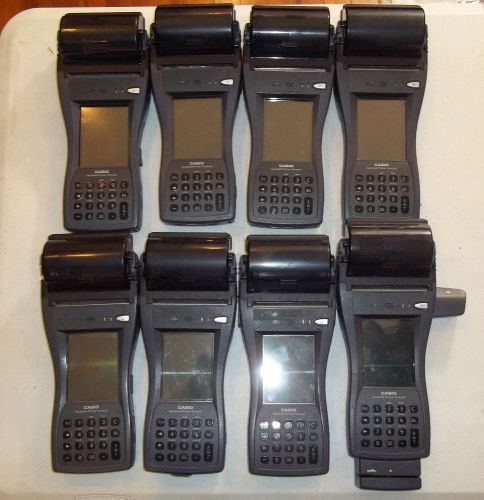 LOT of 8 CASIO HANDHELD Terminal Scanner Printer with BLUETOOTH # IT-3000
