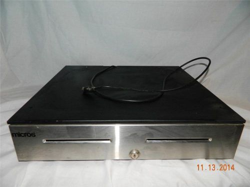 (C) Micros Cash Drawer Bill Coin Till Money Drawer for Register with Cord