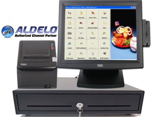 Pos-x aldelo pro all in one restaurant complete pos system 2gb 1 stations new for sale