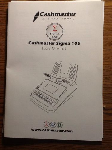 Sigma 105 Cashmaster Cash Counter - BRAND NEW