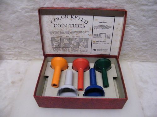 Vintage Color-Keyed Coin Tubes Kit by Major Metalfab Co. (MMF)  A1632