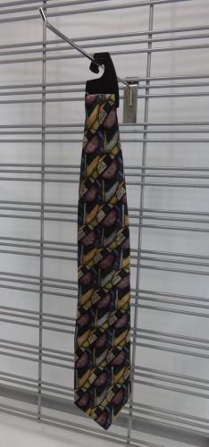 Black plastic neck tie hanger hook retail shopping supply for sale