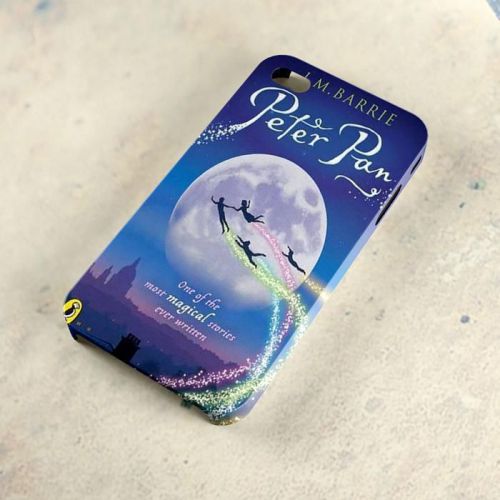 Peter Pan Quote Book Logo A29 3D iPhone 4/5/6 Samsung Galaxy S3/S4/S5