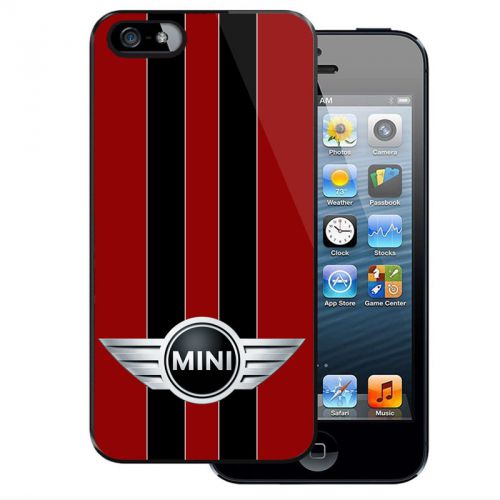 New Mini Cooper Red Stripe Sport Racing Logo iPhone Case 4 4S 5 5S 5C 6 6 Plus