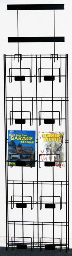 10 slot Magazine Display Rack NEW Metal Book Store Waiting Room Office Library