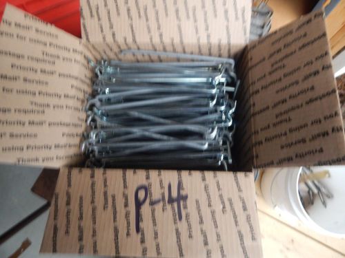 Peg Board Hooks U rod type, 8&#034; Lot of 73 pcs.with rod for price card