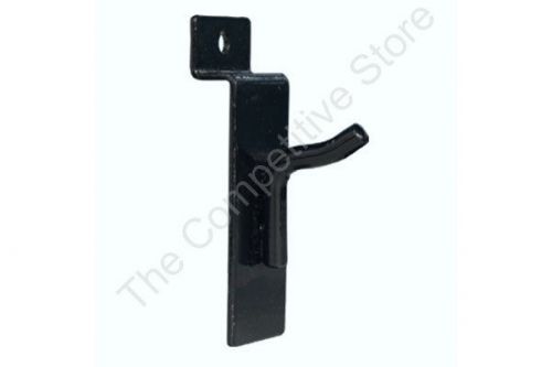 1&#034; Slatwall Hooks  For Slat Panel Display - 50 Pcs Black Color