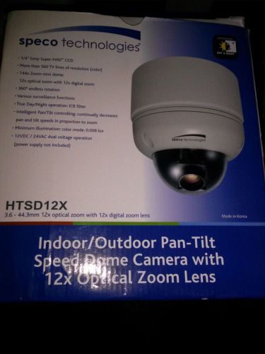 Speco technologies htsd12x indoor/outdoor pan-tilt speed dome camera for sale