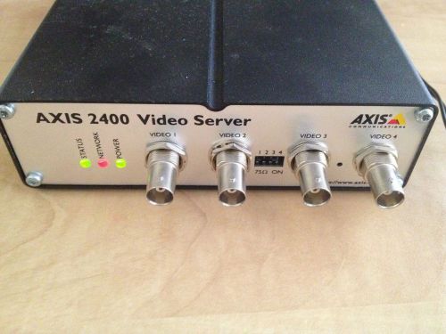 AXIS 2400 Video Server 4 ports/channels 0092-001-01 w/Power Supply