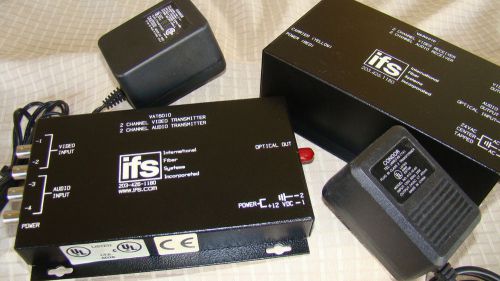 IFS VAT6010/VAR6010 Fiber Optic Audio / Video Transmitter and Receiver