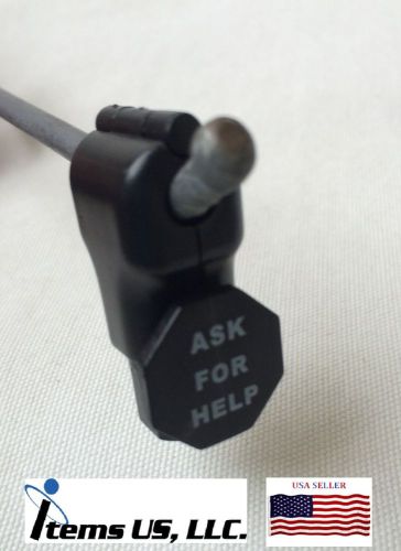 100 black retail security stop lock stem display hook anti-theft 2 detacher keys for sale