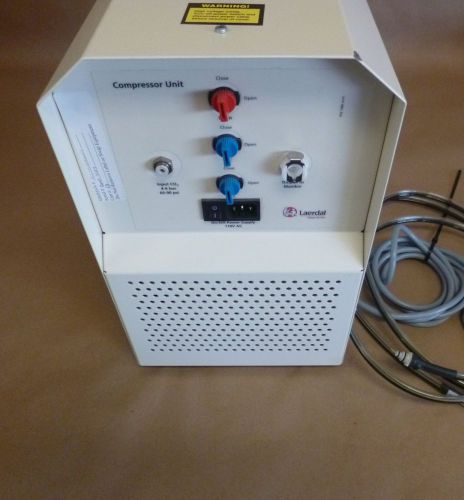LAERDAL SimMan MANIKIN AIR COMPRESSOR 210-01150 W/ TUBING &amp; POWER CORD 120 VAC