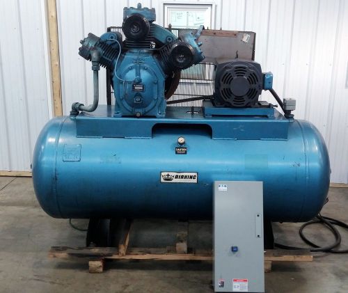 Rotair airking 20hp air compressor with 240 gallon tank &amp; motor starter for sale