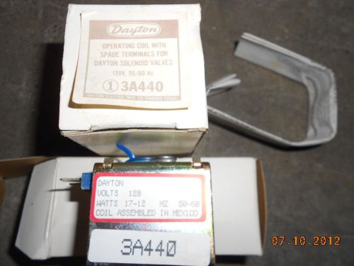 Nib dayton 3a440 operating coil w. spade terminals  solenoid valve for sale