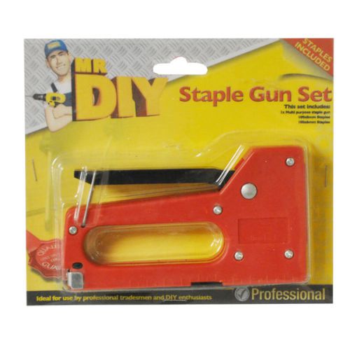 Staple Gun Multi Purpose Light Duty Home Office Stapler Tool w/ Standard Staples