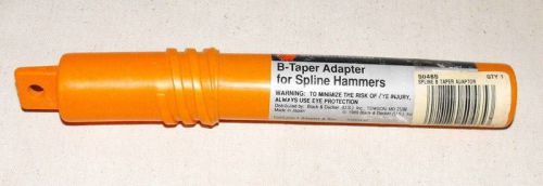 Spline to B Taper  for spline hammers Adaptor black decker
