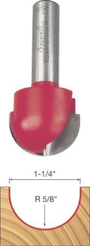 Freud 18-130 1-1/4-Inch Diameter Round Nose Router Bit with 1/2-Inch Shank